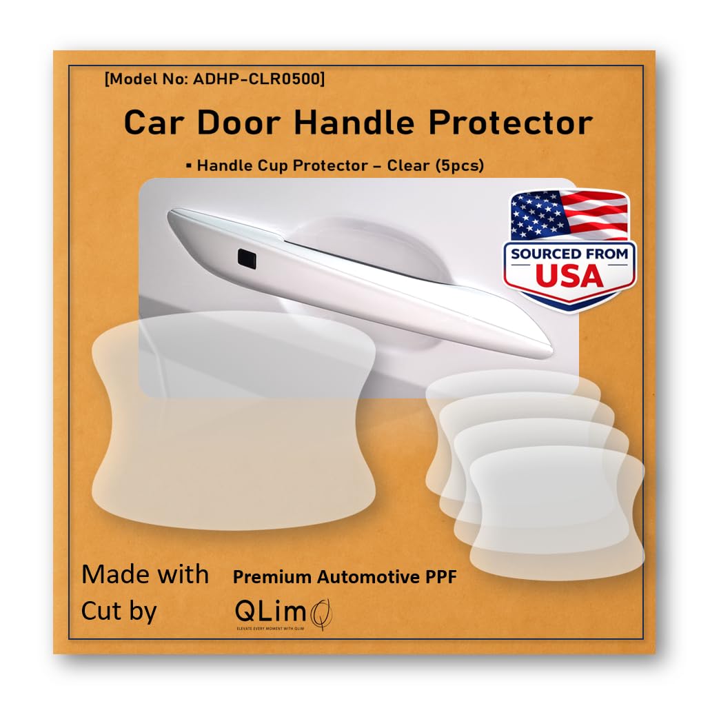 Photo 1 of [3M]-5pcs Customized Car Door Handle Cup Protector Made with 3M Paint Protection Film, Sticker/Guard, Clear(Transparent), Anti Scratch, Universal Fit for Most Cars (Clear/5pcs)