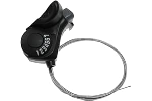 Maxmoral Bicycle Shifters Single Pair Outdoor Mountain Bike Right Thumb 7 Speed Shifter TX 30 Shifter Bicycle Front & Rear Shift Paddle Shifters for Electric Folding Bike