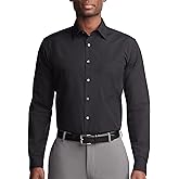 Van Heusen Mens Dress Shirt Regular Fit Poplin Solid