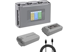 Mini 4K/Mini 2/Mini SE Battery 2 Pack with Charging Hub, 2400mAh 31Mins Max Flight Time Intelligent Battery for DJI Mini 2 SE