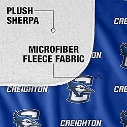 Creighton University Blanket, 50"x60" Logo Pattern