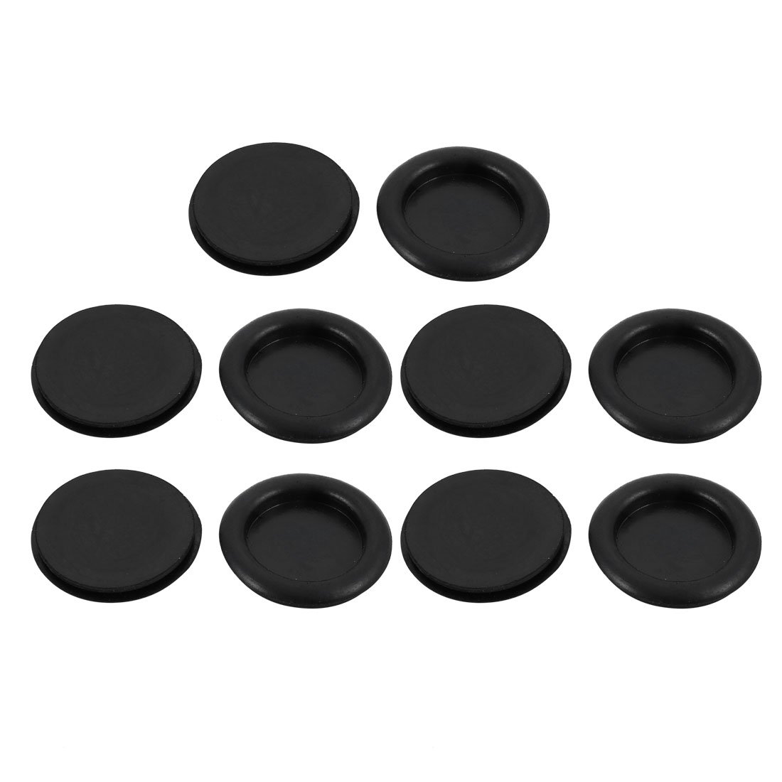 sourcingmap 10Pcs 40mm Drill Hole Diameter Electrical Rubber Wire Protection Grommet Gasket