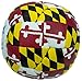 SWAX LAX Lacrosse Training Ball - Indoor Outdoor Practice Less Bounce & Rebounds (1 Maryland)