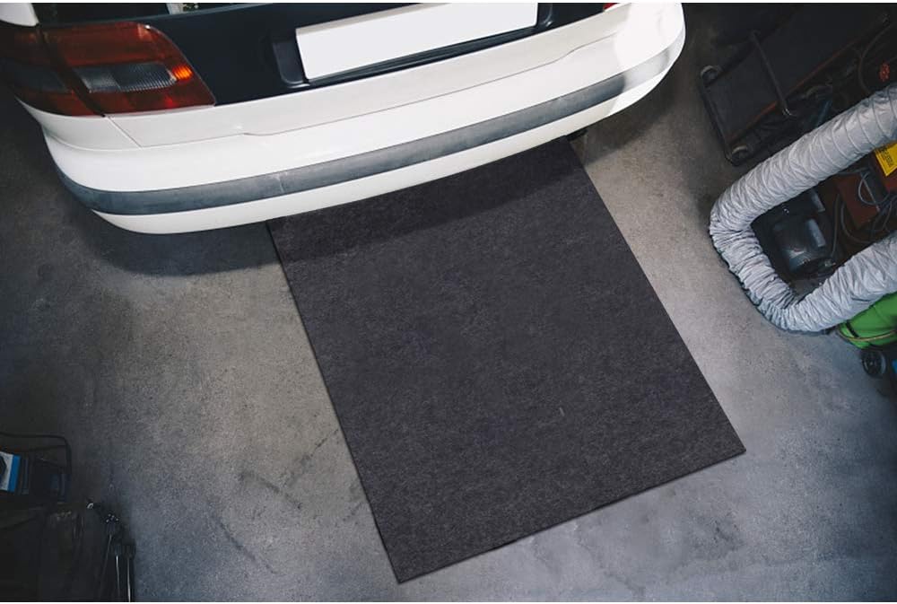 Meitola Cleanable Floor Oil Spill Mat, Oil Absorbing pad Durable Protective Surface Can be Used for car Oil Change (38in×36in): Automotive