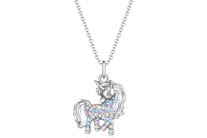 SUMFAN Unicorn Necklace Gifts for Women,Christmas Birthday Jewelry Gift for Daughter Granddaughter Niece