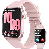 DIVOAZBVO Smart Watches for Women Men, 120 Sports Modes Smartwatch with 1.83 inches HD Display, Heart Rate/Sleep Monitor, IP67 Waterproof, Bluetooth Call & Music Control for iPhone/Android (Pink)