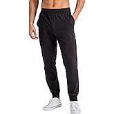 Hanes Men's Cotton Jersey Jogger, Knit Sweatpants with Pockets, Jogger, Cinched Cuff and Straight Leg