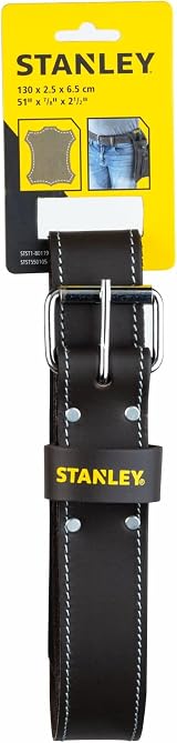 STANLEY Leather Tool Belt STST1-80119 Dark Brown Adjustable Roller Buckle 30-46 view 7