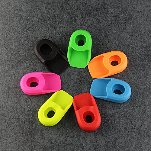 MostaShow ASIR Crankset Crank Protective Sleeve Protector Mountain Bike Parts Road Bike Fixed Gear Bicycle Protective Cover Boots 2Sets (Green) - Thumbnail 2