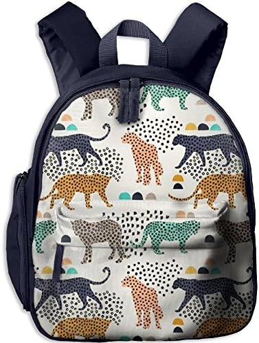 Leopard Lightweight Preschool Kids Mini Backpack Shoulder Bag For Toddlers Navy