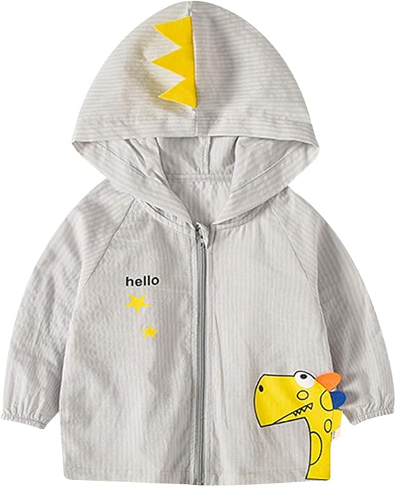 Amazon Famuka ベビー ウインドブレーカー 薄手 キッズ パーカー おしゃれな 女の子に ぴったり キッズ用 トレンチ コート ラッシュガード パーカー 防寒着 長袖 Uvカット 日焼け防止 グレー 80 コート ジャケット 通販