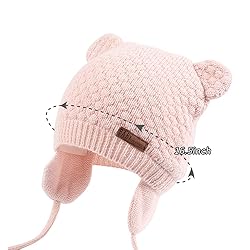 BAVST Baby Beanie Hat for Winter with Earfalp Cute
