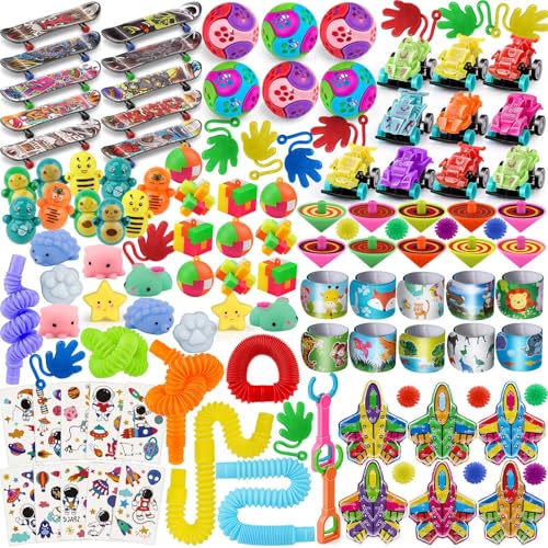 nicknack 120PCS Party Bag Fillers Unisex Kids Classroom Prizes Rewards Goodie Loot Bag Fillers Party Favour Toy Assortment for Boys Girls Gifts