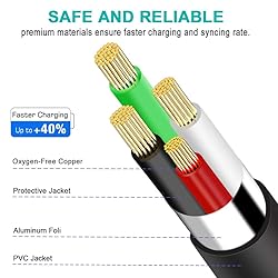 SCOVEE PS3 Controller Charger Cord, 【2 Pack