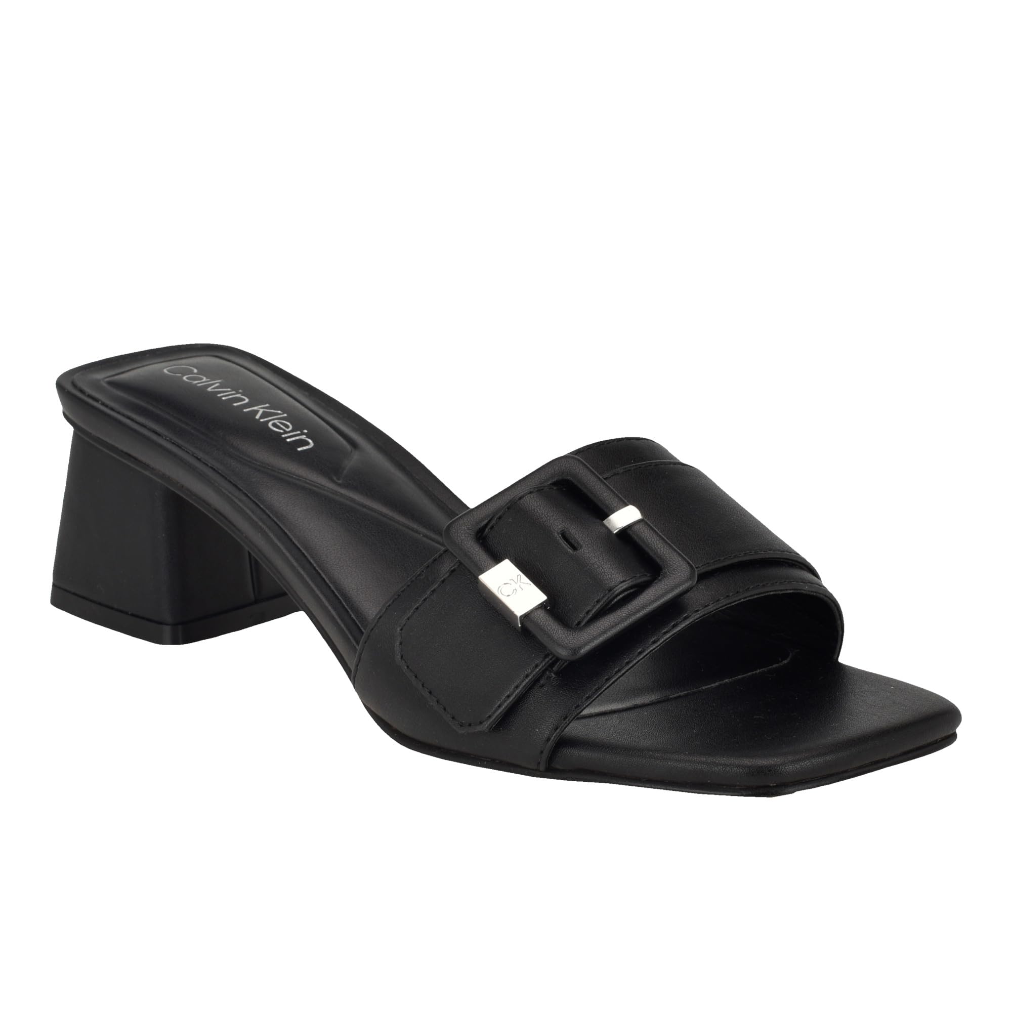 Calvin Klein Women’s Ariella3 Heeled Sandal, Black 002, 9