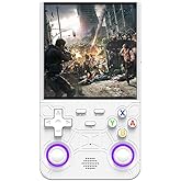 R36 Ultra Retro Handheld Game Console, with 64G Built-in 20000+ Games, 3000mAh Rechargeable, Support 20+ Simulators, Linux System, 4.0 Inch IPS Screen Portable Pocket Arcade (White)