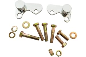 AIRCMT 02-22 2" Lowering Links Kit For 2002-2022 Harley Davidson Touring Road+King,Street+Glide,Electra+Glide,Ultra+Glide, Shock Suspension Drop Kit,Rear Lowering Block(FLHX,FLHT,FLHTK,FLHR) Chrome