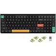 nuphy Air96 V2 Wireless Mechanical Keyboard,100 Keys Gaming Keyboard,Supports Bluetooth 5.1,2.4G and Wired Connection,for PC/Laptop/Windows/Mac -Black Gateron Aloe Switch