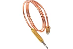 Crovakeu 1-Pack Universal Thermocouple with Overheat Protection, Replacement Thermal Coupler for Gas Furnace, Water Heater, O