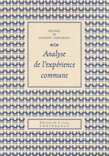 Analyse de l'expérience commune