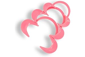 LASHICORN Cheek Retractor Mouth Opener C-Shaped | 3 Pack (Small Medium & Large) | Teeth Whitening Supplies | Tooth Gem Supplies | Cute Solid Pink Design