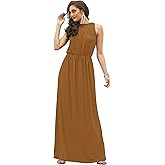 KOH KOH 2026 Sexy Sleeveless Flowy Summer Casual Formal Gown
