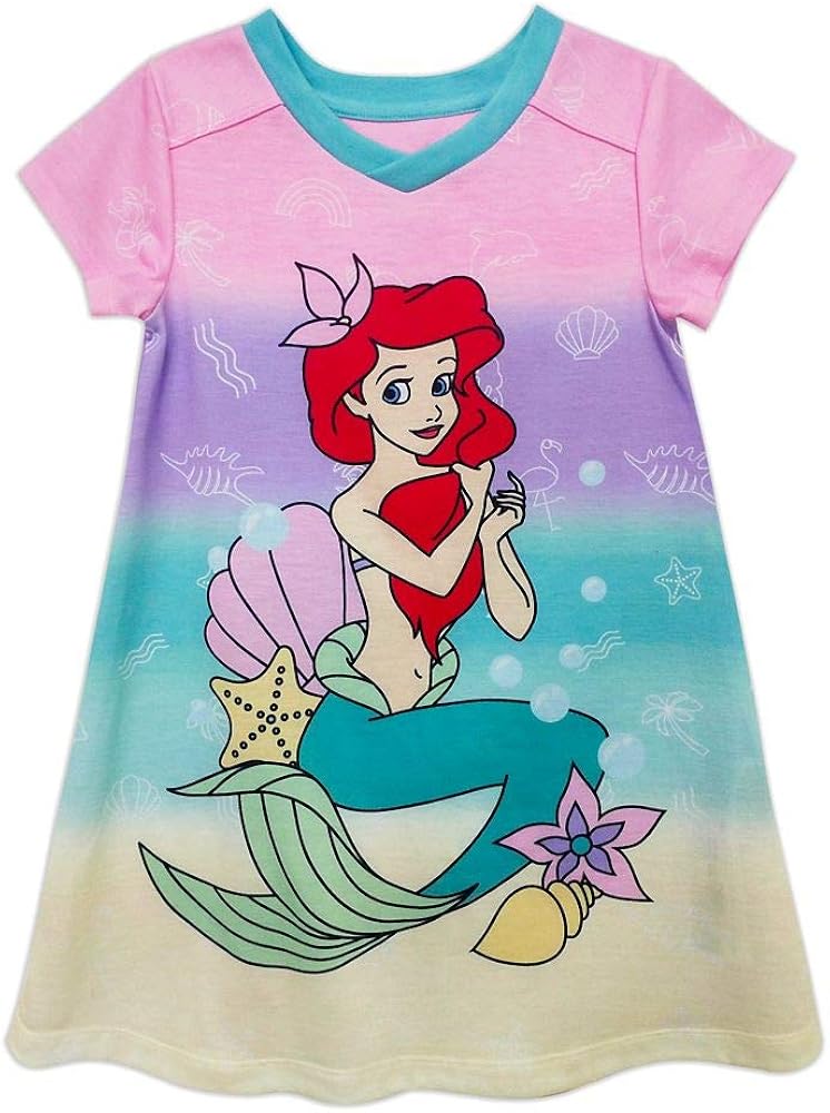 Disney Ariel Nightshirt for Girls – The Little Mermaid: Clothing