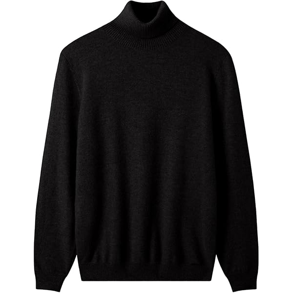 Amazon.com: Mock Neck Sweater Winter Men's Warm Merino Pure Wool