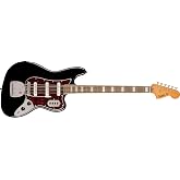 Squier Classic Vibe 6-String Bass VI, Black, Laurel Fingerboard | Extended range baritone bass guitar, laurel fingerboard, vintage offset body, ideal for beginners, black finish