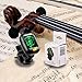 NIUBIER Guitar Tuner Digital Clip-on Tuner for Acoustic Electric Classical Guitars,Ukulele,Bass,Violin,Mandolin,Banjo,Large Clear LCD Display for Guitar Tuners,Cello Tuner with Guitar Picks