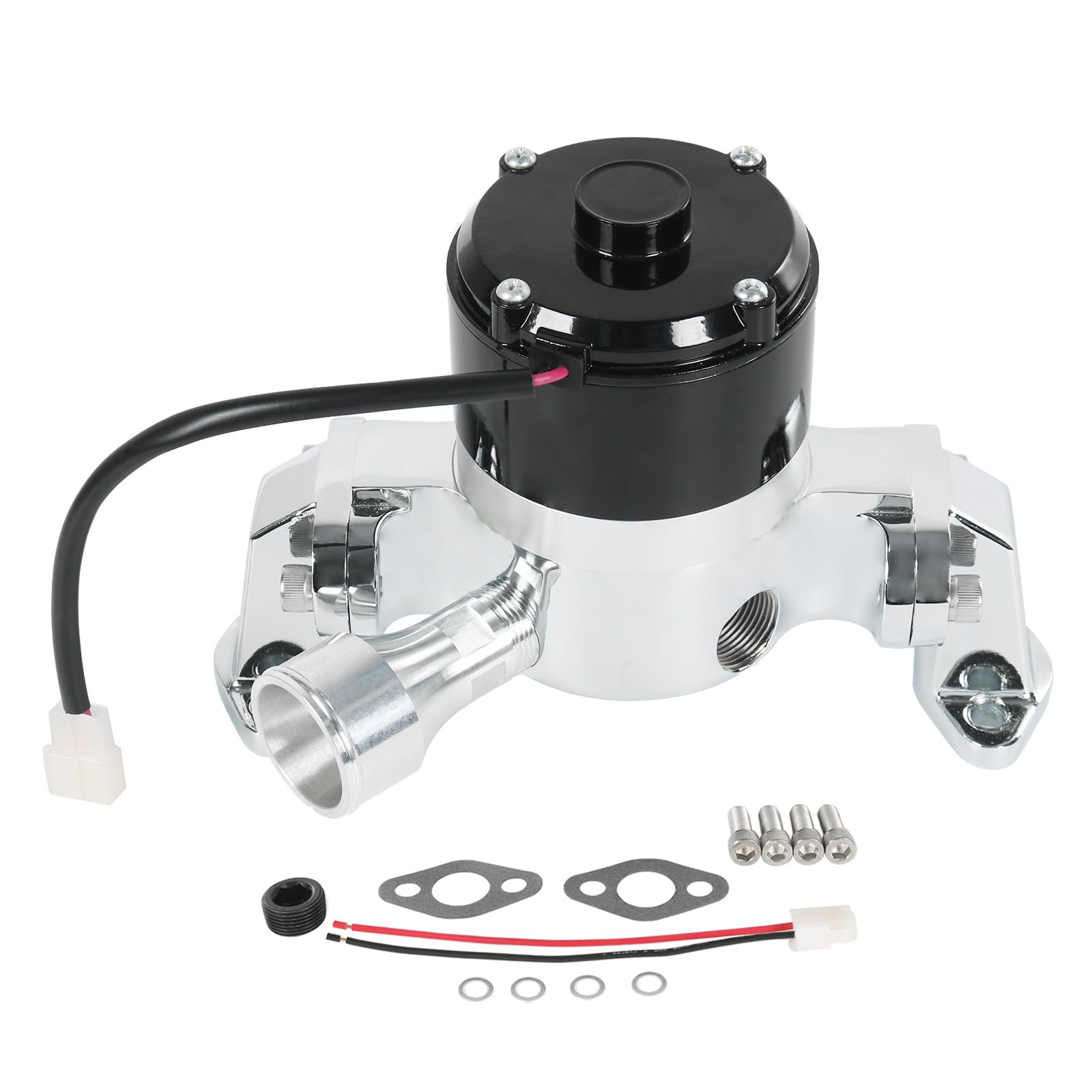 Photo 1 of LDMINDA Small Block Electric Water Pump Replacement For Chevy 283-327-400 SBC High Volume Flow 35 GPM Chrome