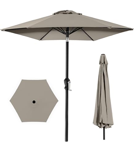 castlecreek 9' two-tone deluxe market patio umbrella Amazon.com : CASTLECREEK Two-Tone 9' Outdoor Patio Umbrella Push-Button  Tilt Sun Shade for Deck, Yard, Backyard, Pool, Khaki/Black : Patio Umbrellas  : Patio, Lawn & Garden