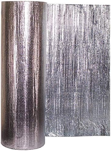 25m2 (1 x 25m) of Solar Bay Metallic Polymer Double Foil Bubble Insulation, with Single Bubble Layer