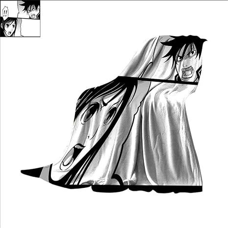 Anime Heavy Blanket Japanese Comics Strip With Boy And Girl Fight Anime Heavy Blanket Japanese Comics Strip With Boy And Girl Fight