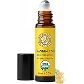Silk Road Organic Frankincense Serrata Essential Oil Roll on for Deep Relief of Body Aches & Stiffness | USDA Certified Aromatherapy Roller (10 ml)