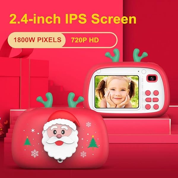 ChildrenS Camera Kids Camera Child Camera 1800W Pixels Front And Rear Dual Camera High Definition Digital Christmas Limited Edition Children Mini Cute Cartoon Camera Christmas Children With 32G Tf Ca