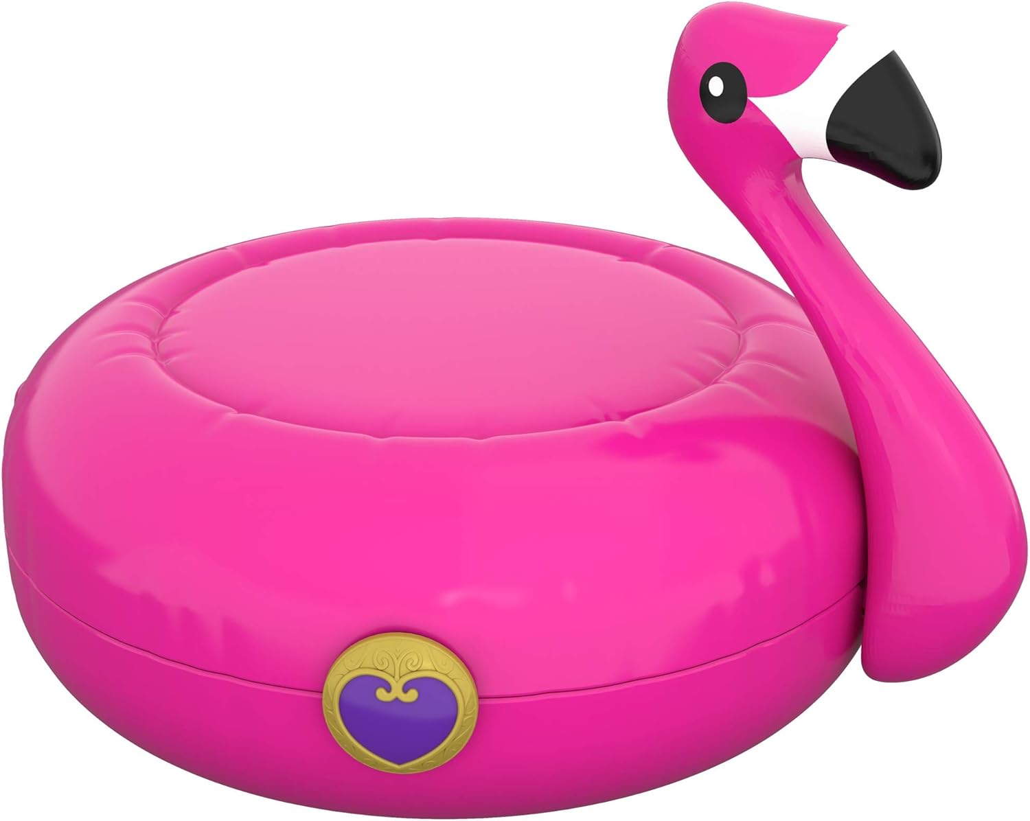 Polly Pocket Pocket World Flamingo Floatie Compact with Surprise Reveals, Micro Dolls & Accessories [ Exclusive]: Toys & Games