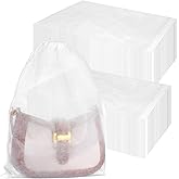 Kifmurase 100PCS Dust Bags for Handbags 15x19 inch, Non Woven Purse Dust Cover Bags for Storage, Breathable Cloth Storage Pouch with Drawstring for Shoe Boots Purses Home Travel Closet Organizer