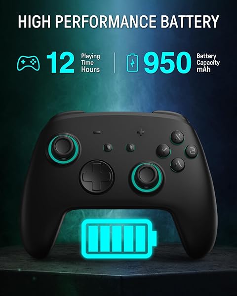 SWITCH 2 PRO CONTROLLER ONE-KEY WAKE UP FOR SWITCH2/OLED,FIREFLY SWITCH WIRELESS CONTROLLER WITH HALL EFFECT JOYSTICKS, NFC FUNCTION, BLACK BLUETOOTH REMOTE GAMEPAD WITH 7 LED/PADDLE/TURBO/MOTION