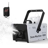 Snow Machine,1500W Snow Maker With Remote Control for Indoor Outdoor | 1500W Snow Output,Realistic Snow Effect,Remote Control Operation,Compact Design for Christmas,Events,Parties and Decorations