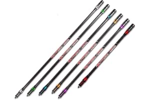 MILAEM 18 Inch 24 Inch 27 Inch 30 Inch 34 Inch Archery Bow Stabilizer Balance Bar Rod Main Rod Carbon Fiber Stabilizer Dampen Weight for Compound Bow Recurve Bow Accessory