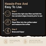 Edesia Espress 400 Size 4 Coffee Filter Paper Cones Unbleached view 6