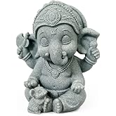 BEIZHAN Cute Ganesha Statue, Lord Ganesh Elephant God Figurine | Zen Spiritual Decor for Yoga Altar Meditation Nook Desk Tabletop, Blessing Ornament Gift for Mindfulness Lovers