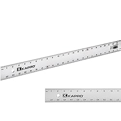 Kapro - 308 Straight Edge Ruler - ⅛” and