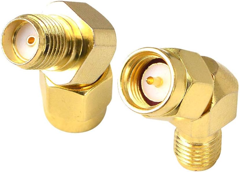 Pack of 2 RF FPV Antenna Adapter Connector SMA Male to Female 45 Degree Gold-Plated Adapter for WiFi Antenna Cable FPV Drone Fatshark Goggles - Image 5
