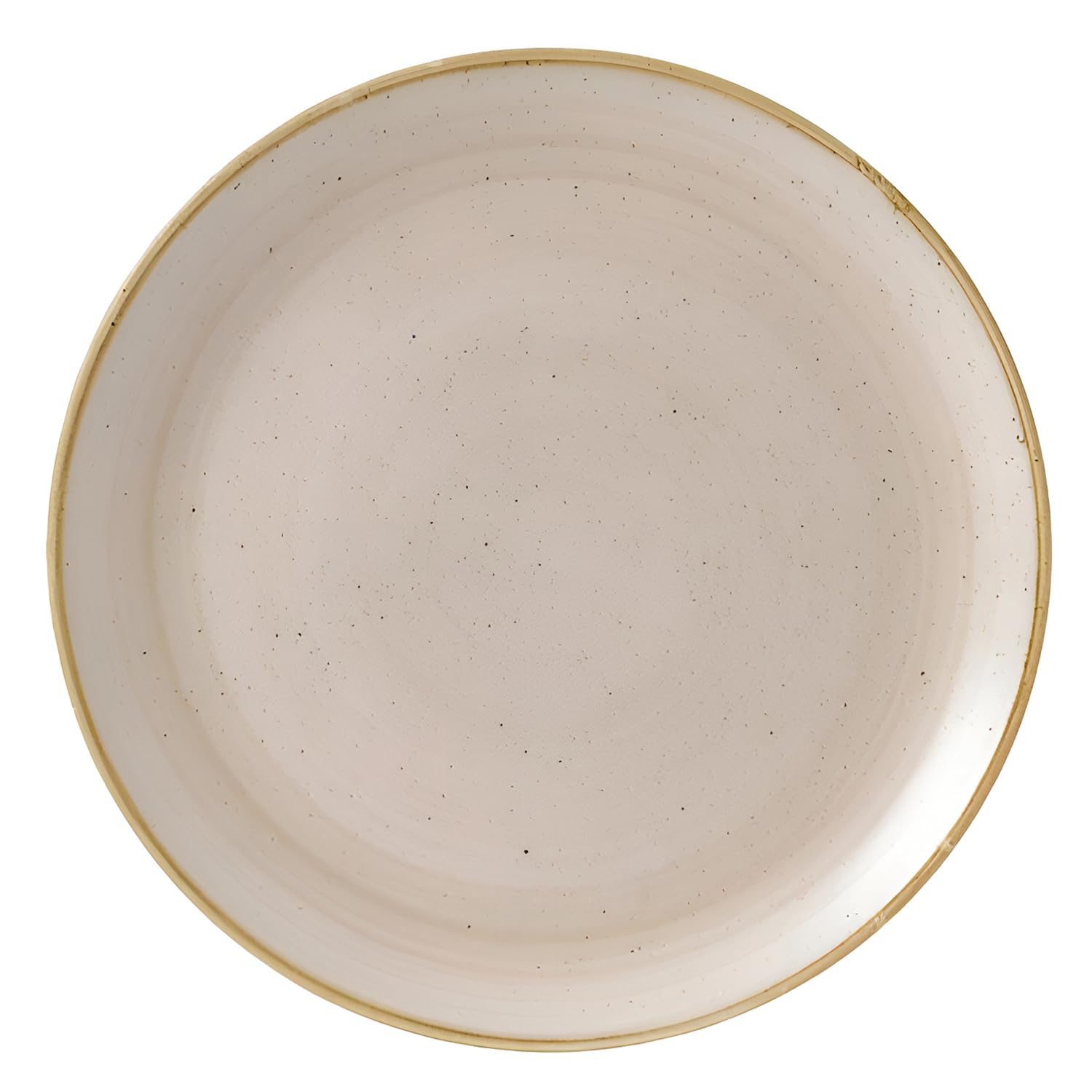 Churchill Stonecast Round Coupe Plate Nutmeg Cream 324mm