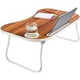 Honey-Can-Do Collapsible Folding Lap Desk, White/Faux Walnut TBL-08956 Walnut