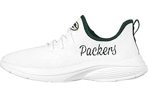 FOCO NFL Womens NFL Team Logo White Athletic Shoes Sneakers