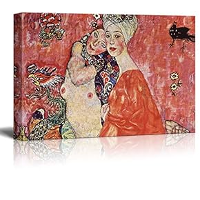 The Girlfriends by Gustav Klimt