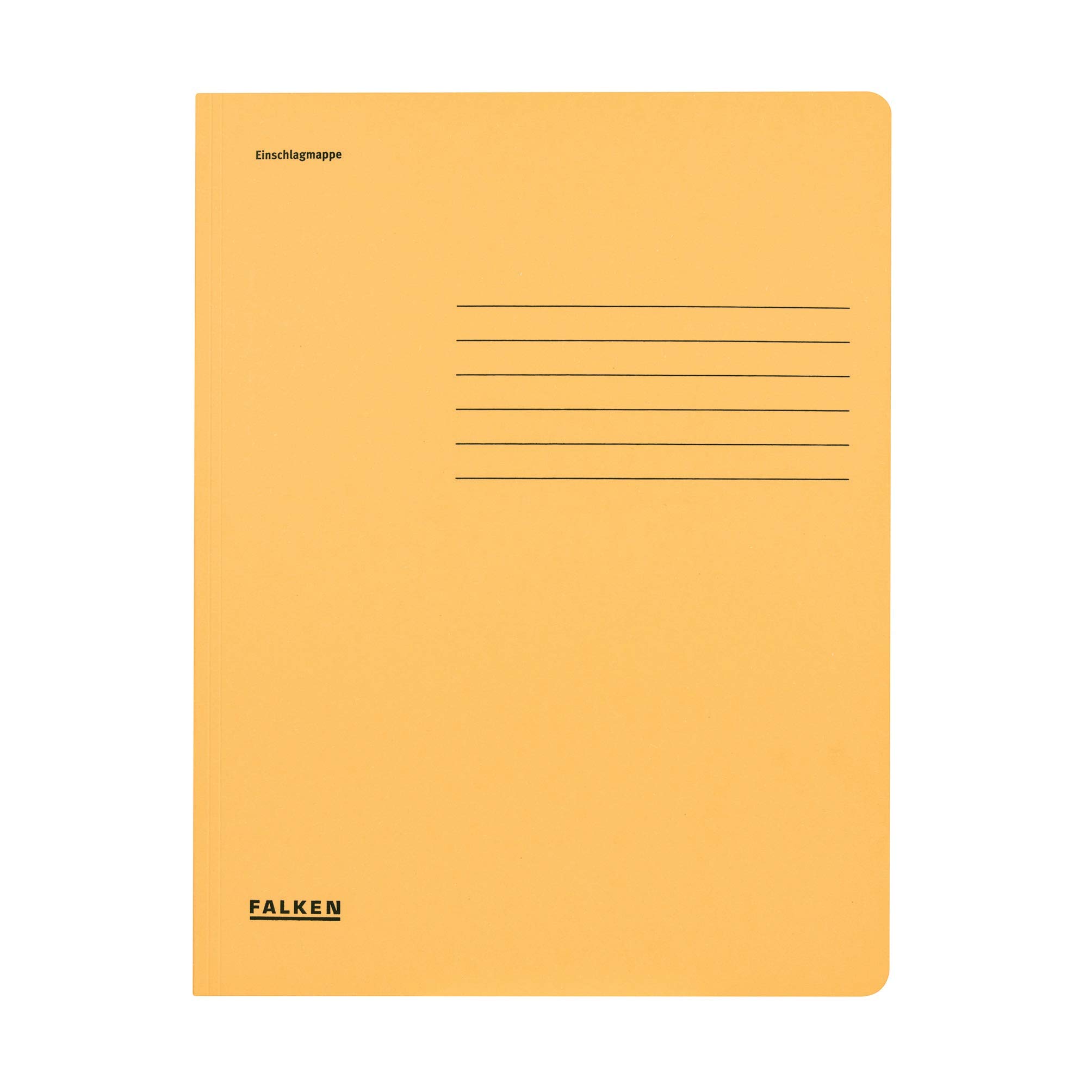 Exacompta - Ref 80001449001F - FALKEN - Recycled 3-Flap Folders - A4 (210 x 297mm) in Size, 320gsm Recycled Manilla, Holds Up To 200 Sheets - Buff (Pack of 25)